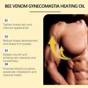 Men'S Breast Tightening Oil Gynecomastia Reduction Cellulite Removal Belly Muscle Fitness Abs Sculpting Chest Muscle Massage Oil