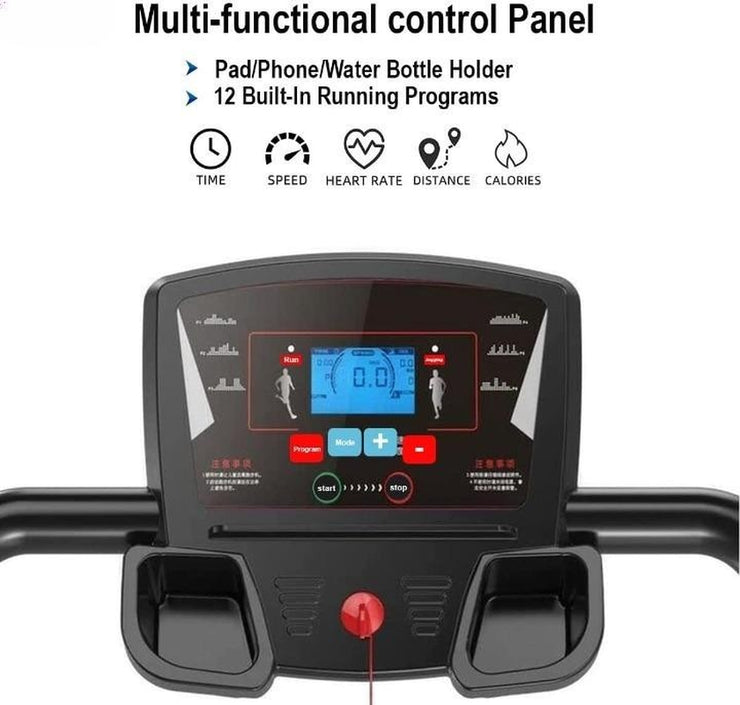 Treadmill Electric Motorized with 9 % Incline Gym Running Machine Home Folding