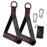 D-Ring Metal Gym Handles Grip Workout Heavy Duty Cable Machine Handle with Hook Fitness Equipment for Exercise Bands