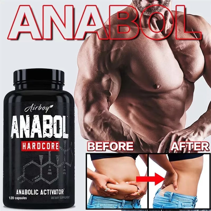Anabol Hardcore Supplement - Repair Muscle, Muscle Growth, Energy Support, Metabolism, Improved Endurance, Improves Performance