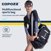 Sports Gym Bag 30L with Shoes Compartment Waterproof Bag Unisex Handbag Crossbody Support Durable Fitness Travel Bags