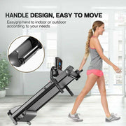 Electric Motorised Treadmill Folding Running Walking Machine Home Gym 9% Incline