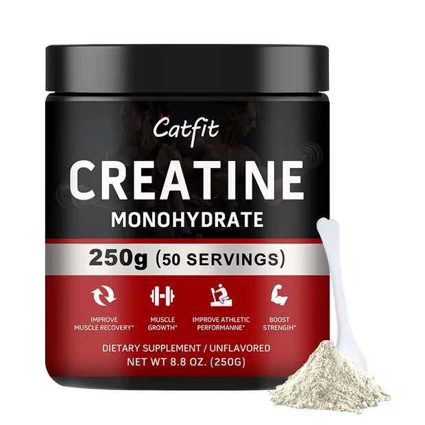 Catfit Creatine Monohydrate Sports Drink Improve Gain Strength Build Muscle&Enhance Athletic Muscle Protein Gym Performance