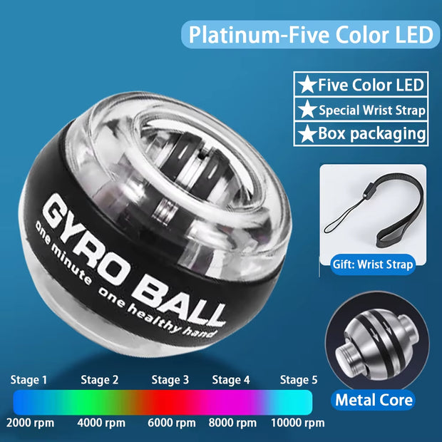 Forearm Exerciser Muscle Fitness Equipment Gyroscope Gyro Wrist Ball Booster Trainer Power Training Aid Sport Gym Equipments ﻿