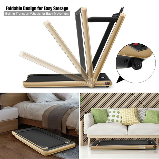 Folding Treadmill Electric 1-12KM/H with Bluetooth