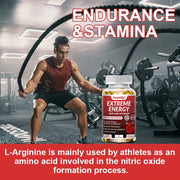 Ginseng Energy Booster - Increases Focus, Endurance and Performance, Reduces Fatigue, Motivation, Natural Energy Boost