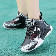 New Thick Sole Soft Boys Basketball Shoes Non-Slip Children Sport Shoes Outdoor Boys Basketball Sneakers Rubber Kids Gym Shoes